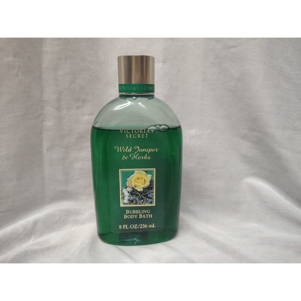 Vintage Victoria's Secret Wild Juniper & Herbs Bubbling Body Bath 8oz NOS